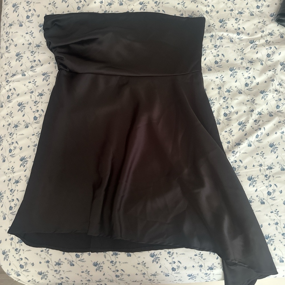 Zara Black Satin Effect Dress